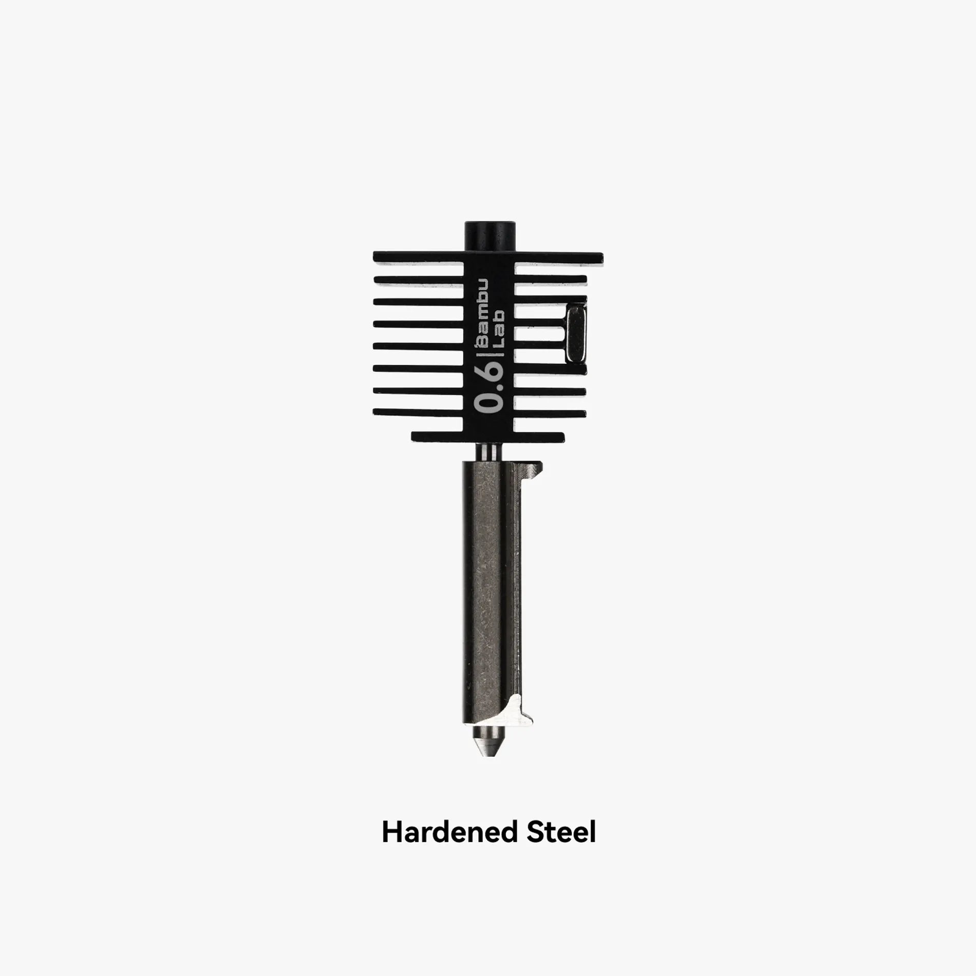 3dfactorylb Bambu Lab Hotend Nozzle for A1 and A1 Mini 3D printers, showing the 0.6mm spare part in metallic finish.