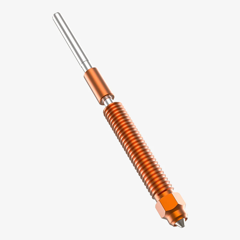 3dfactorylb Unicorn K2P quick-swap 0.4mm nozzle for Creality K2 Pro 3D printer, close-up view of spare part with metal tip