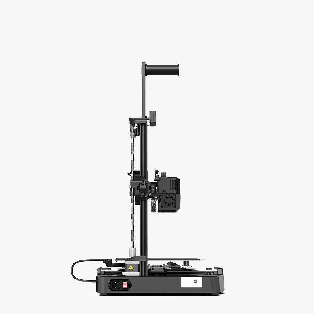 3dfactorylb Creality Ender-3 V3 KE 3D printer with black frame, filament spool holder, and print bed in close-up view