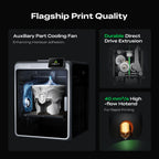 3dfactorylb Creality K2 Combo 3D Printer with dual filament extruders and touchscreen display, ready for detailed 3D printing projects.