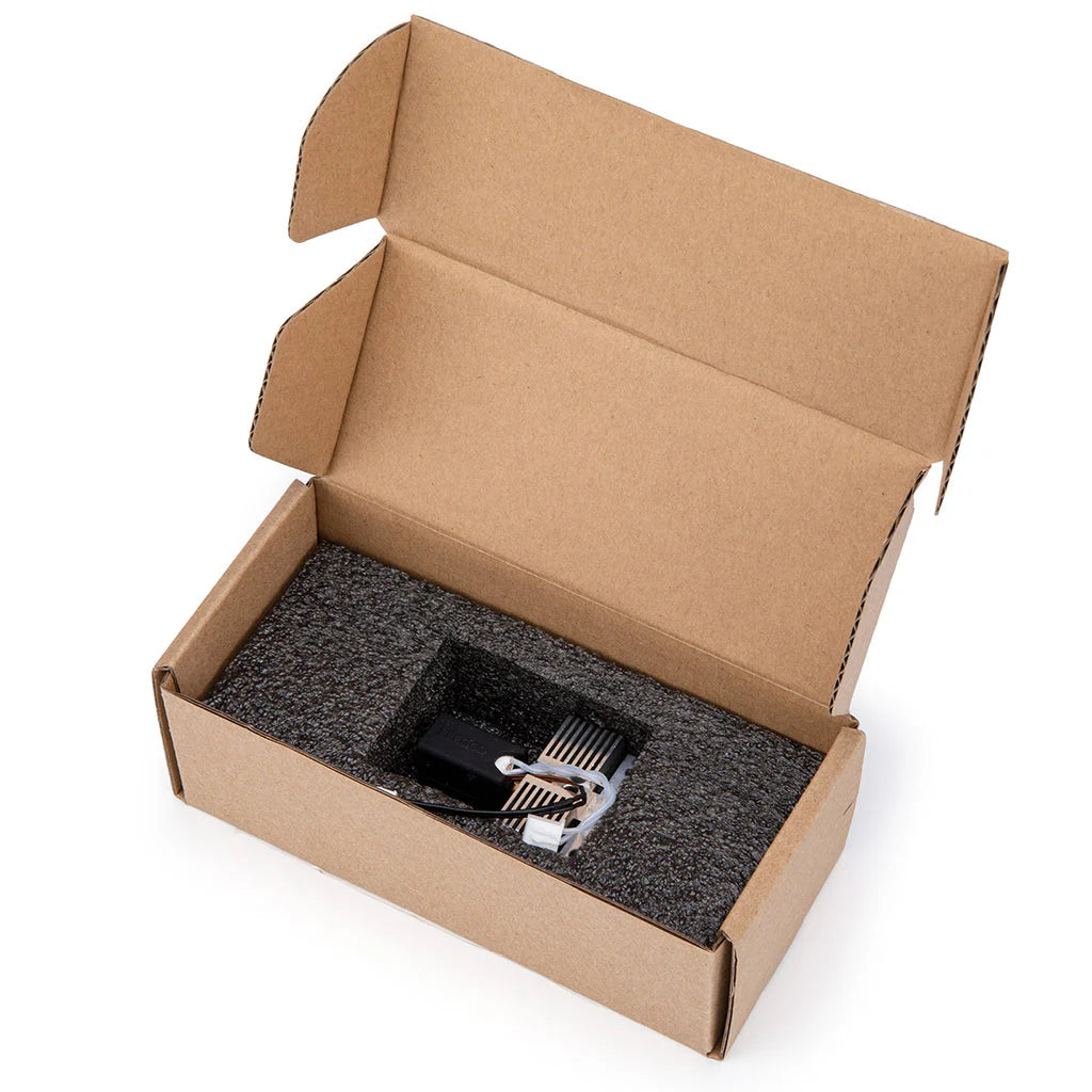 Elegoo Centauri carbon hotend kit for 3D printers, featuring metal components and precision nozzle assembly.