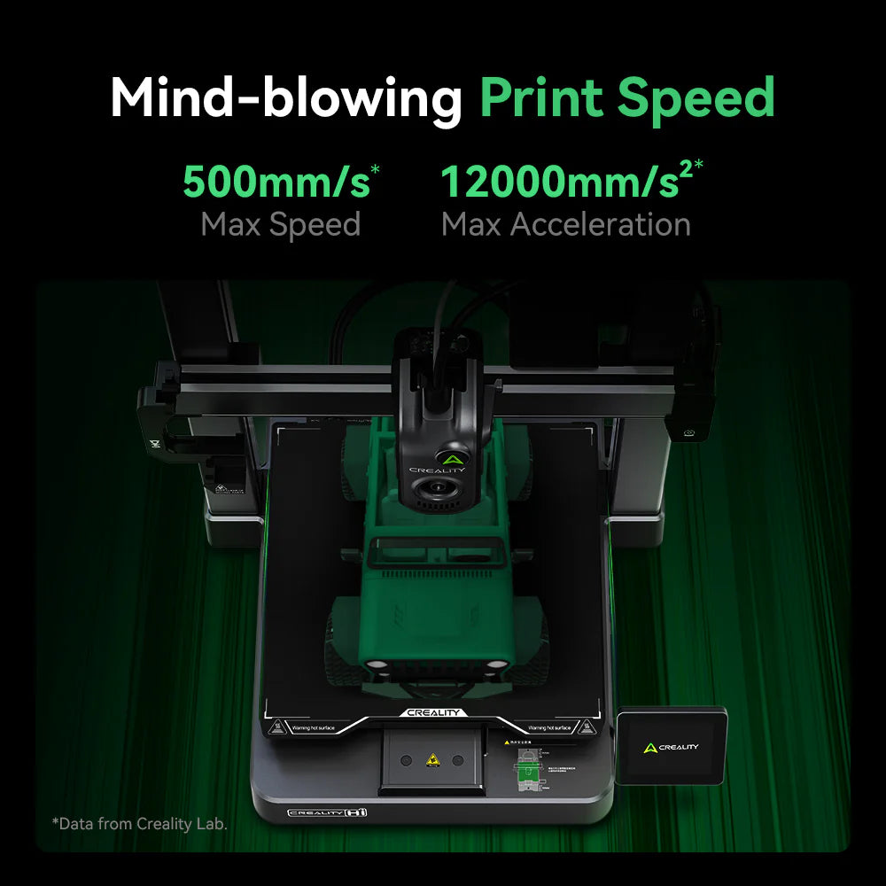 3dfactorylb Creality Hi Combo 3D Printer showing the printer's build area and control panel for precise 3D printing.