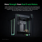 Creality Ender-5 Max 3D printer by 3dfactorylb showing the large build volume, frame, and print bed in a detailed view.