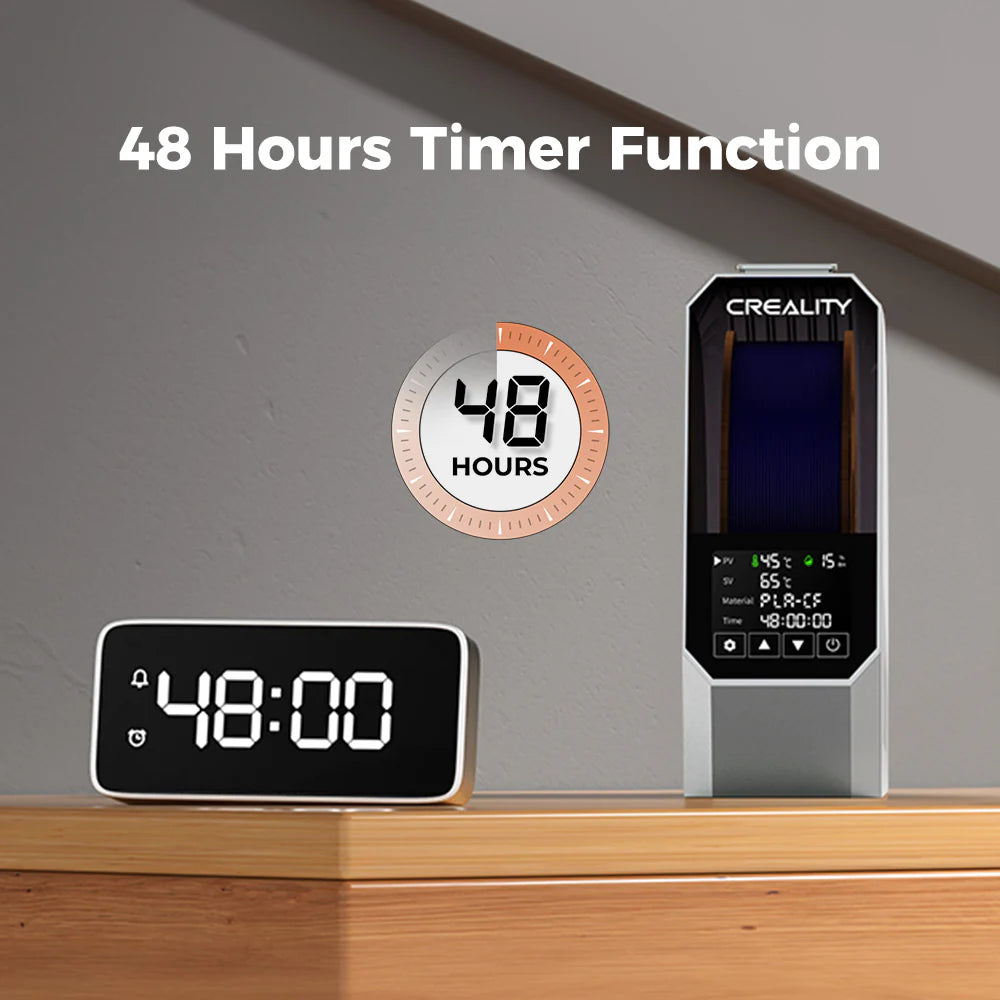 3dfactorylb Creality Space Pi filament dryer accessory with digital display and drying chamber for 3D printer filament.