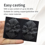 Black Antinsky Castable Jewellery Smart Resin by 3dfactorylb, 0.5kg, shown in a container ready for 3D printing or casting.