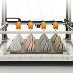 3dfactorylb Elegoo OrangeStorm 3D Printer with orange frame, showcasing the 800x800x1000mm build volume and sturdy structure.