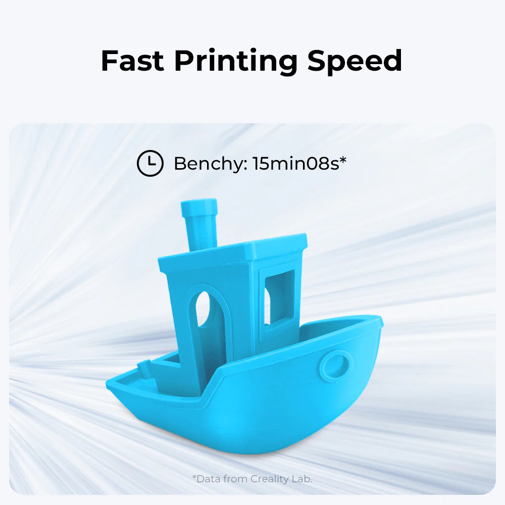 3dfactorylb Creality Ender-3 V3 KE 3D Printer with metal frame, filament spool holder, and control screen visible in the image.