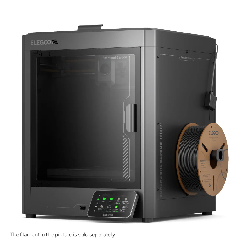 3dfactorylb Elegoo Centauri Carbon 3D printer with sleek design and digital control panel, ready for high-quality resin printing.