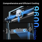 3D printer Elegoo Neptune 4 Max by 3dfactorylb with large build volume and sleek design, shown from a front-angle view.