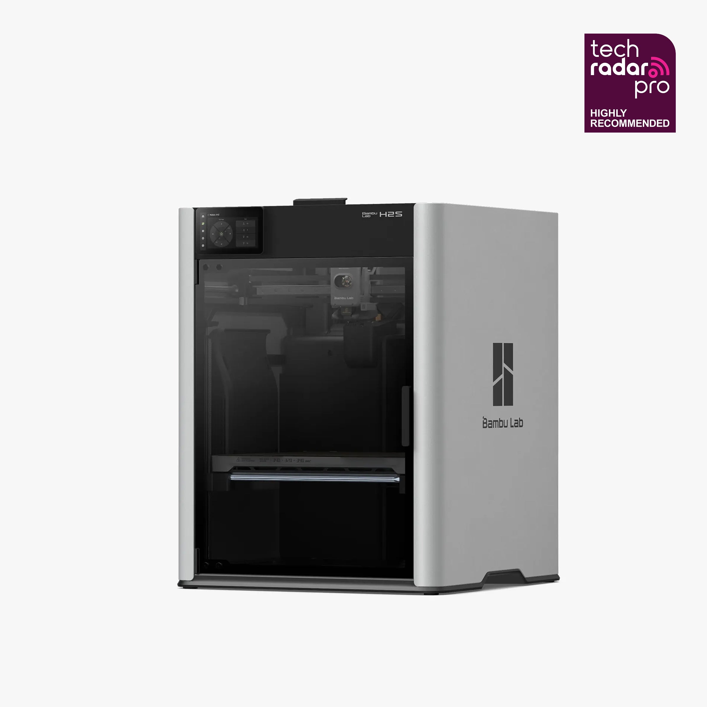 3D printer Bambu Lab H2S/H2S Combo by 3dfactorylb, with sleek design and detailed control panel visible in the image.