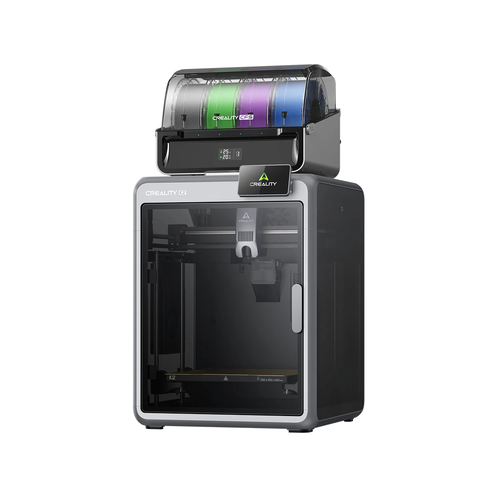 3dfactorylb Creality K2 Combo 3D Printer with multiple filament spools and control panel, ready for 3D printing projects