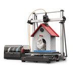 3dfactorylb Anycubic Kobra 3 Max 3D printer with large build volume and modern design, shown in a clean workspace.
