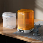 3dfactorylb Elegoo Mercury 3.0 Plus Wash & Cure Station EU plug, compact 3D printer accessory with transparent curing chamber.