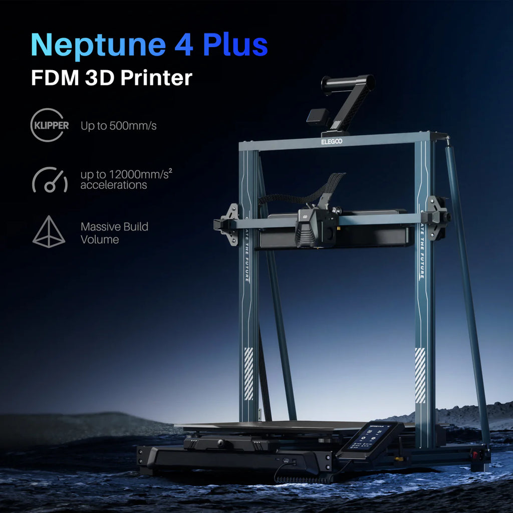 3D printer Elegoo Neptune 4 Plus by 3dfactorylb, showing the compact design and build area of the resin 3D printer.