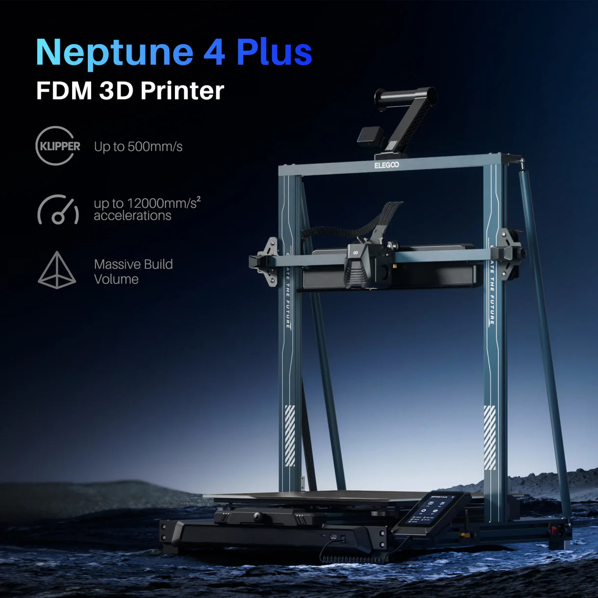 3D printer Elegoo Neptune 4 Plus by 3dfactorylb, showing the compact design and build area of the resin 3D printer.
