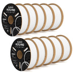 White Elegoo PETG Pro filament bundle from 3dfactorylb, showing a 10kg spool of 3D printing filament.