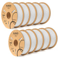 White Elegoo PLA+ filament bundle, 10kg spool from 3dfactorylb, ideal for 3D printing with high-quality filament