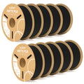3dfactorylb Elegoo PLA Matte Black 10kg filament spool for 3D printing, showcasing the black filament coiled neatly.