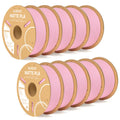 3dfactorylb Elegoo PLA Matte filament bundle, 10kg, in Sakura Pink, showing spools of 3D printing filament with matte finish.