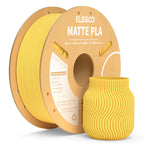 Yellow PLA matte filament 1kg spool from 3dfactorylb, 1.75mm 3D printing filament on cardboard spool.