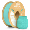 3dfactorylb PLA Matte 1kg teal green filament on cardboard spool, 1.75mm 3D printing filament for accurate prints