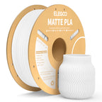 White 3dfactorylb PLA Matte filament 1kg spool, 1.75mm 3D printing filament on cardboard spool.