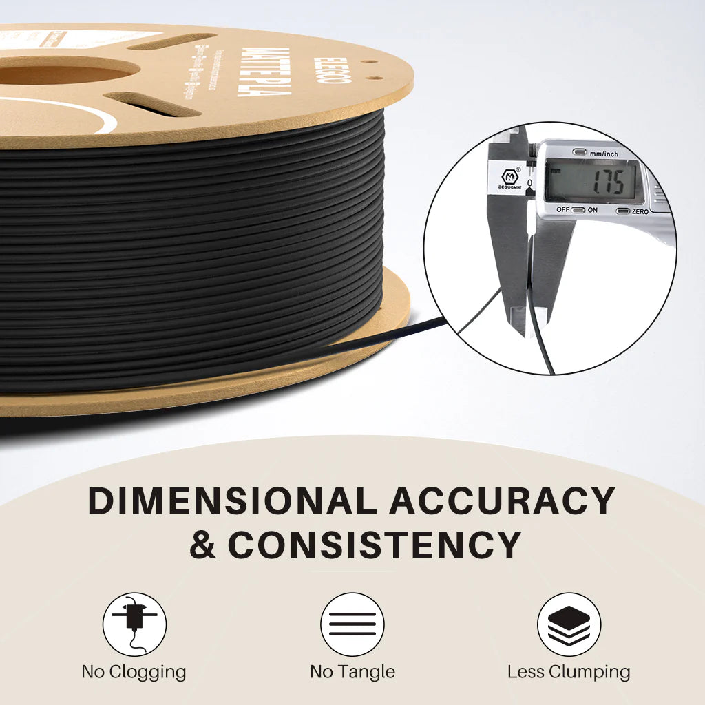 3dfactorylb PLA Matte filament 1kg 1.75mm on cardboard spool, showing the textured matte finish and spool details.