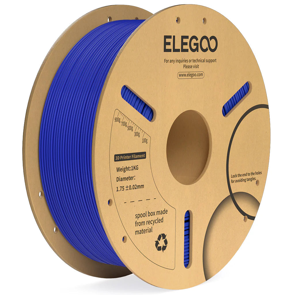 Dark blue PLA+ filament spool from 3dfactorylb, 1kg 1.75mm 3D printing filament on paper spool