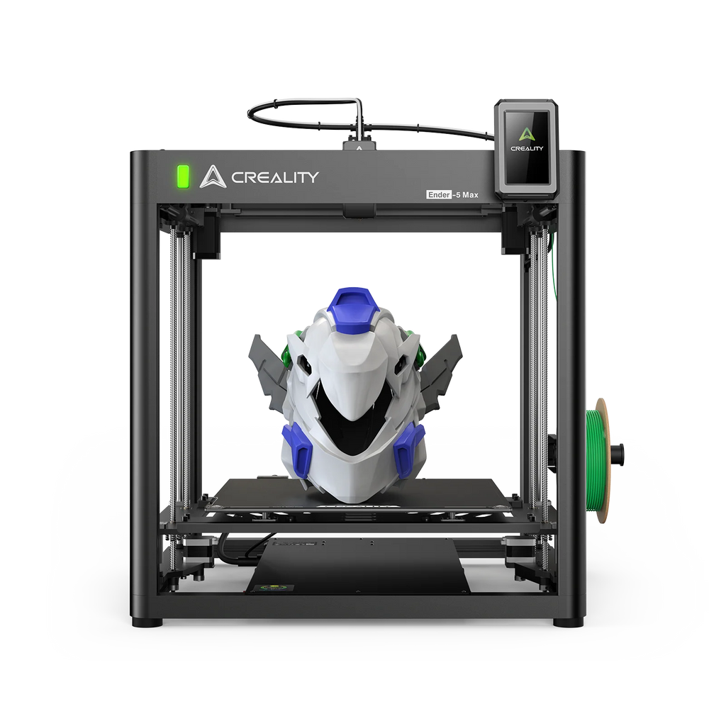 3DFactoryLB Creality Ender-5 Max 3D printer with large build volume, black frame, and filament spool holder in view