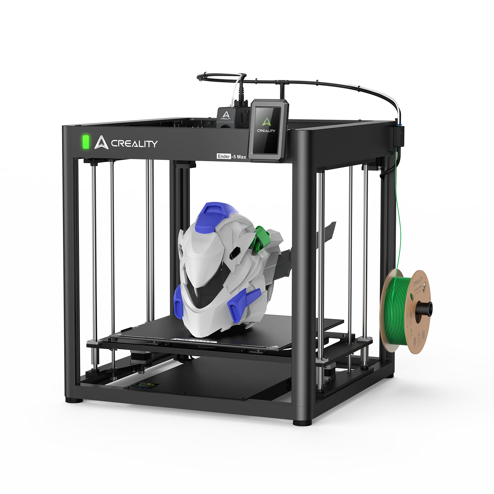 3dfactorylb Creality Ender-5 Max 3D printer with large build volume, featuring the printer's frame, filament spool holder, and control panel.
