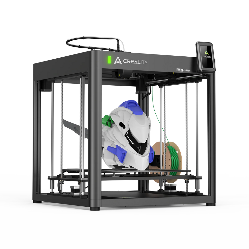 Creality Ender-5 Max 3D printer by 3dfactorylb with large build volume, featuring a sturdy frame and advanced printing technology.