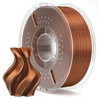 Bronze-colored PLA Silk filament 1kg spooled, 1.75mm diameter, glossy finish for 3dfactorylb 3D printing projects