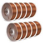 3dfactorylb Elegoo PLA Silk filament spools in bronze, 10kg bundle, showcasing shiny, smooth silk finish for 3D printing.