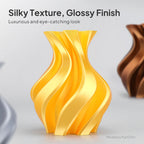 Colored PLA Silk filament 1.75mm from 3dfactorylb, glossy finish 1kg spool suitable for 3D printing.