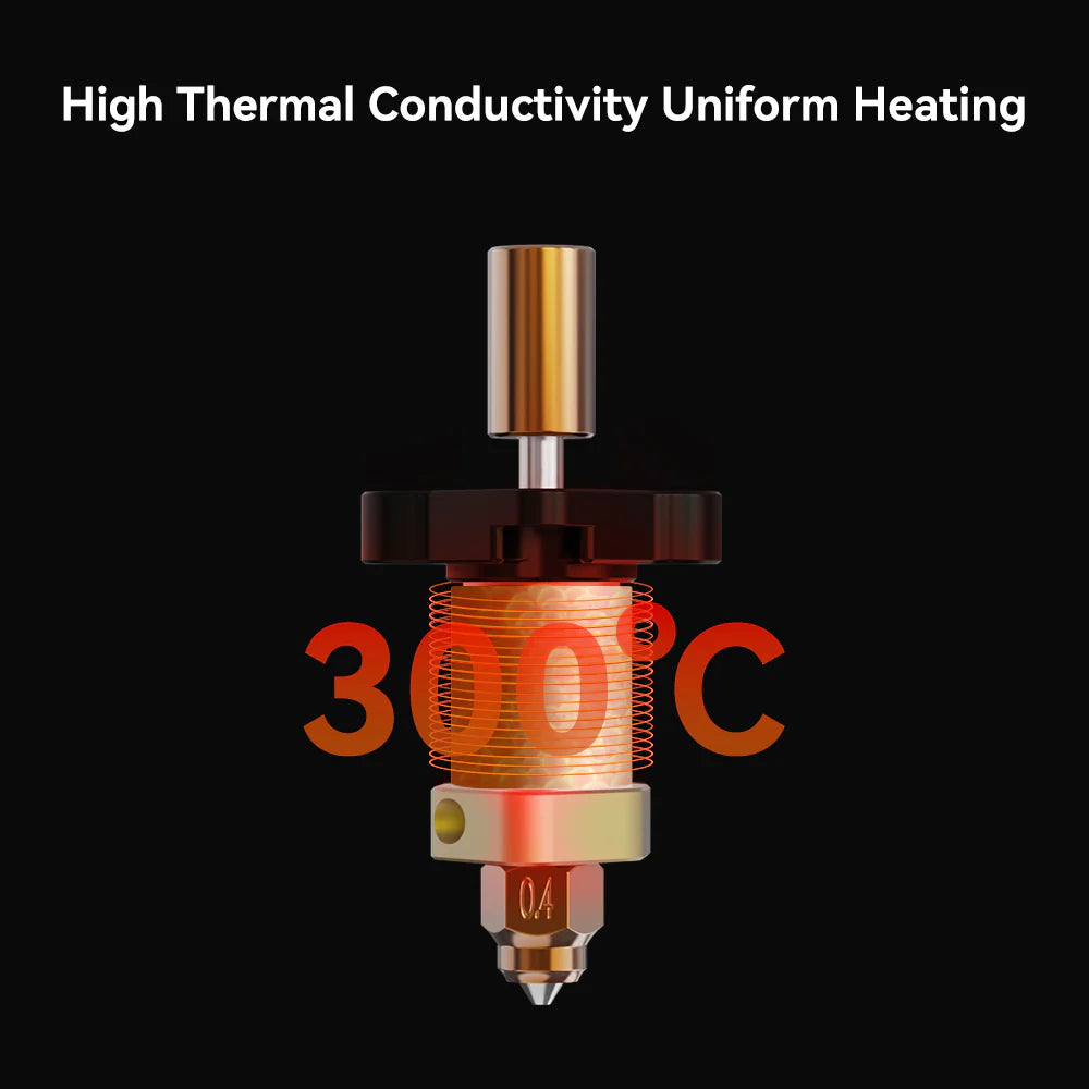 3dfactorylb Ender-3 V3 KE ceramic heating block kit, spare part for 3D printer heating assembly, with metallic and ceramic components.