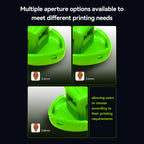 3dfactorylb Unicorn K2P Quick-Swap Nozzle 0.4mm for Creality K2 Pro 3D printer, close-up view of the spare part.