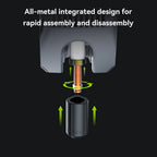 3dfactorylb Unicorn K2P quick-swap 0.4mm nozzle for Creality K2 Pro 3D printer, close-up of the spare part showing the nozzle tip