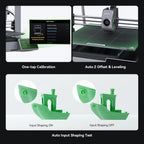 Creality Ender-3 V3 Plus 3D Printer by 3dfactorylb showing the printer's print bed, frame, and filament spool holder in a well-lit workspace.