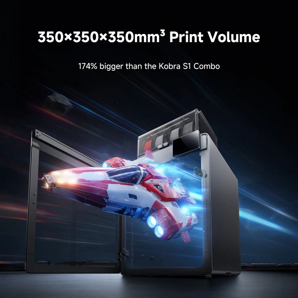 3dfactorylb Anycubic Kobra S1 Max 3D printer with large build volume, featuring a sleek design and advanced filament extrusion system.