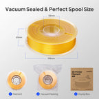 Glossy finish PLA Silk filament 1kg 1.75mm from 3dfactorylb, showcasing smooth, shiny 3D printing filament.